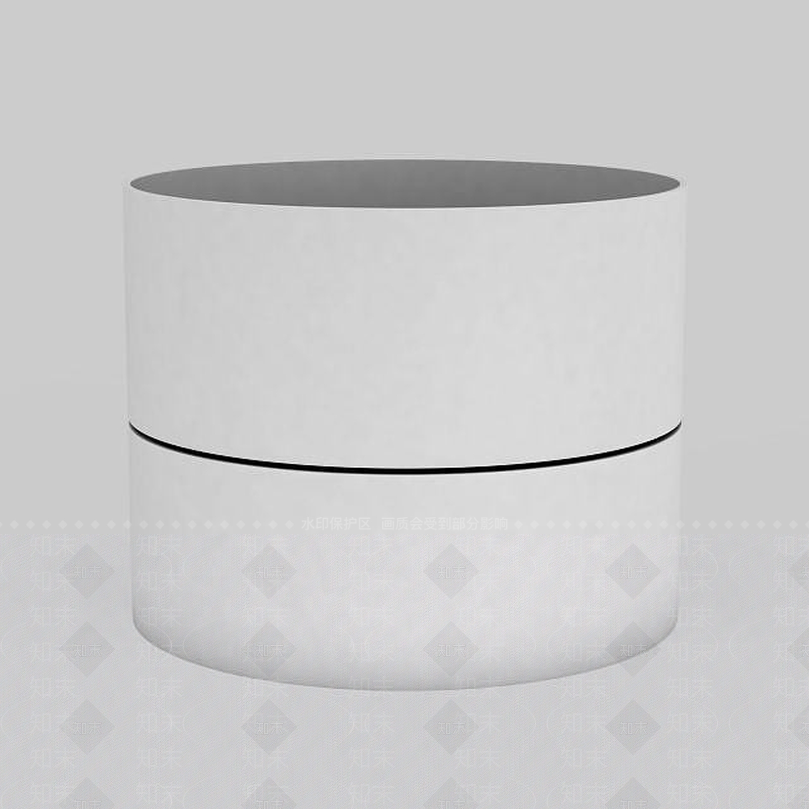 现代大型白色吸顶灯3D模型下载【ID:1199576039】