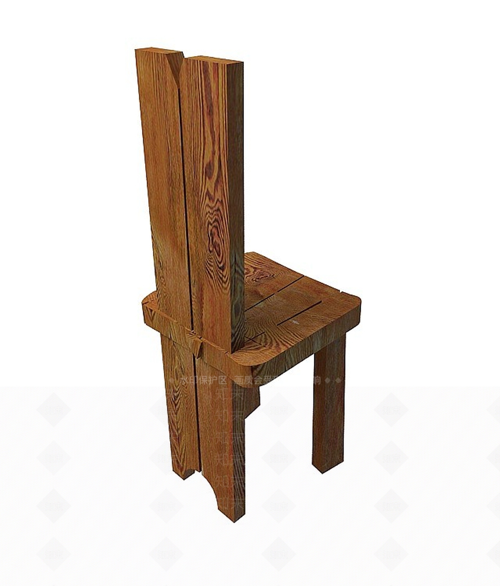 现代高后背凳3D模型下载【ID:1199581470】