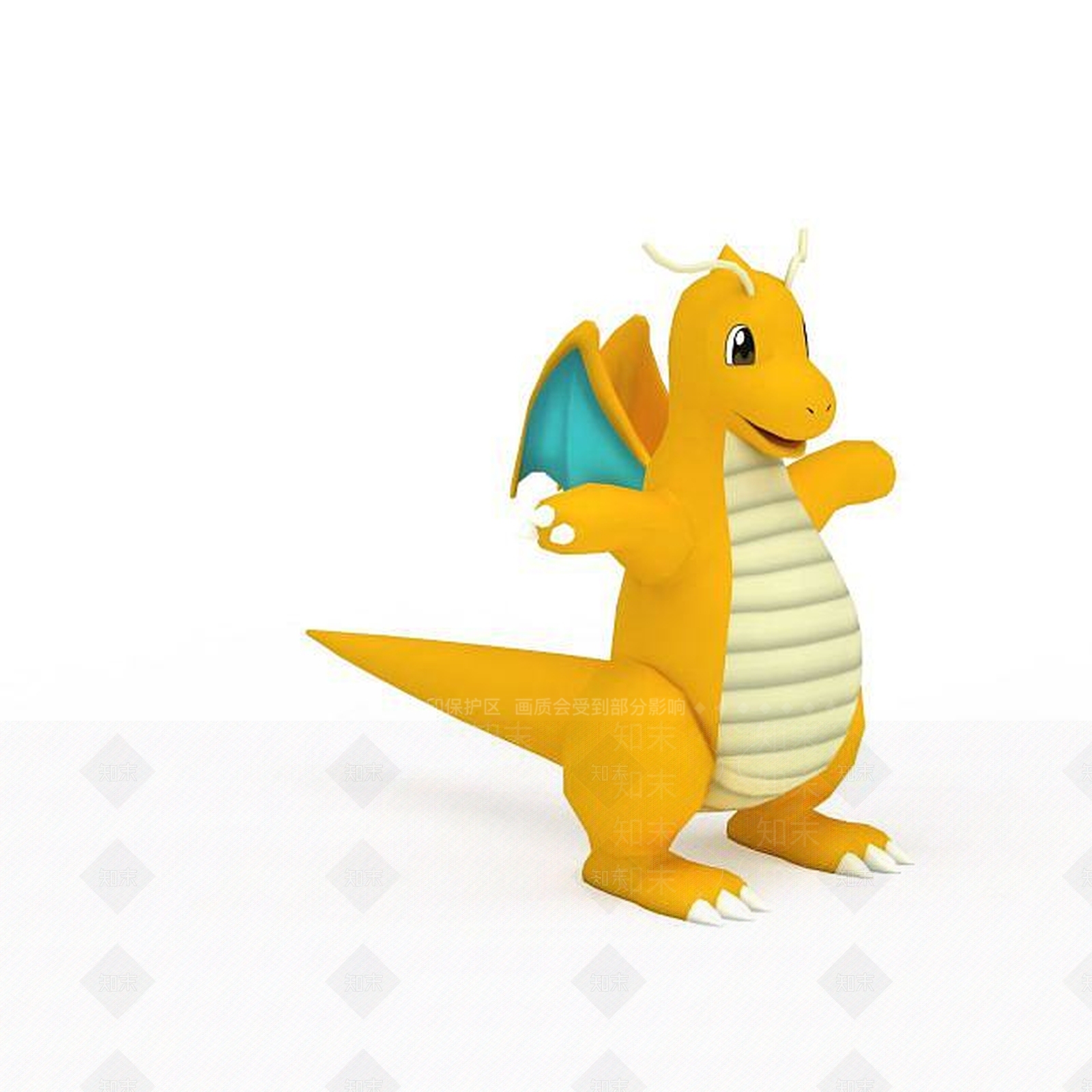 现代Dragonite口袋妖怪3D模型下载【ID:1199583047】