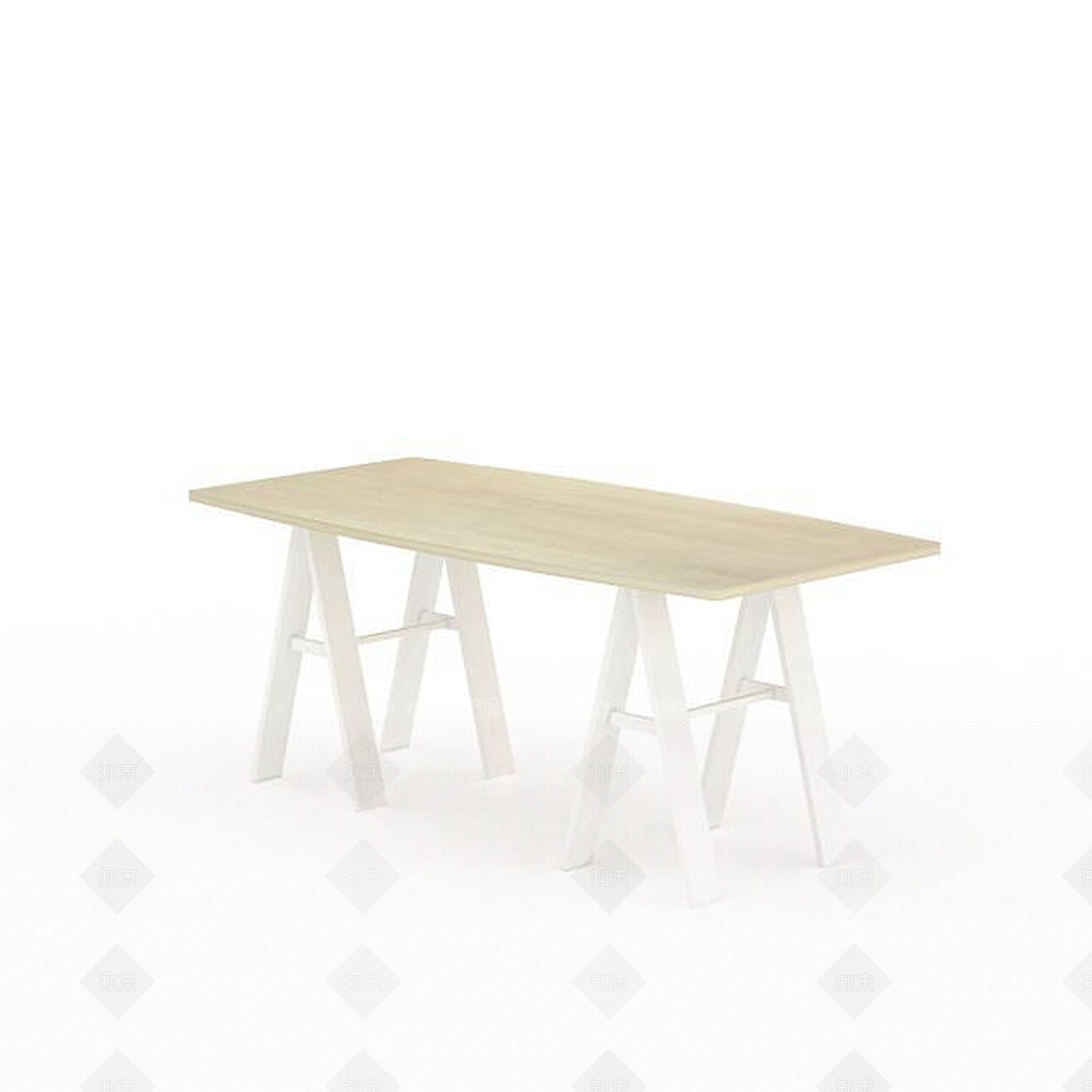 现代简易餐桌3D模型下载【ID:1199583245】