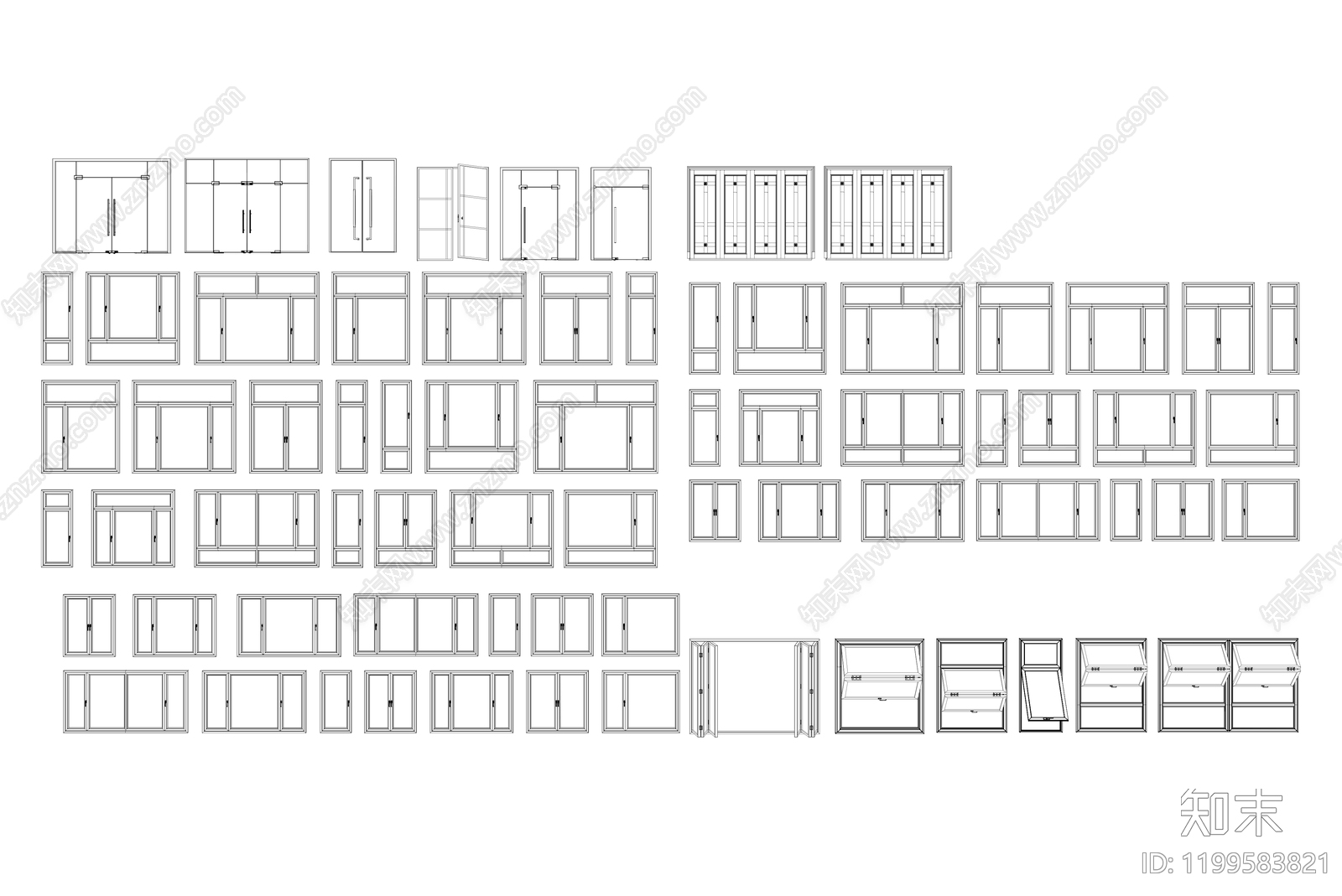 外窗系统施工图下载【ID:1199583821】