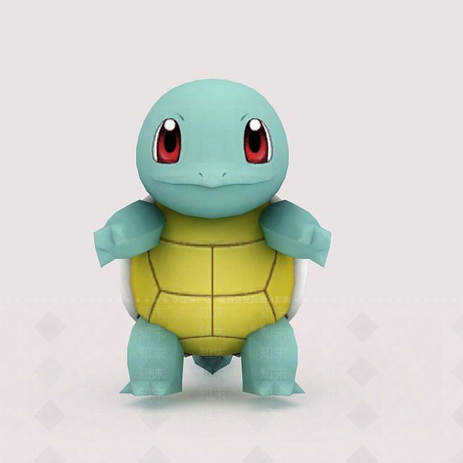 现代Squirtle口袋妖怪3D模型下载【ID:1199583743】