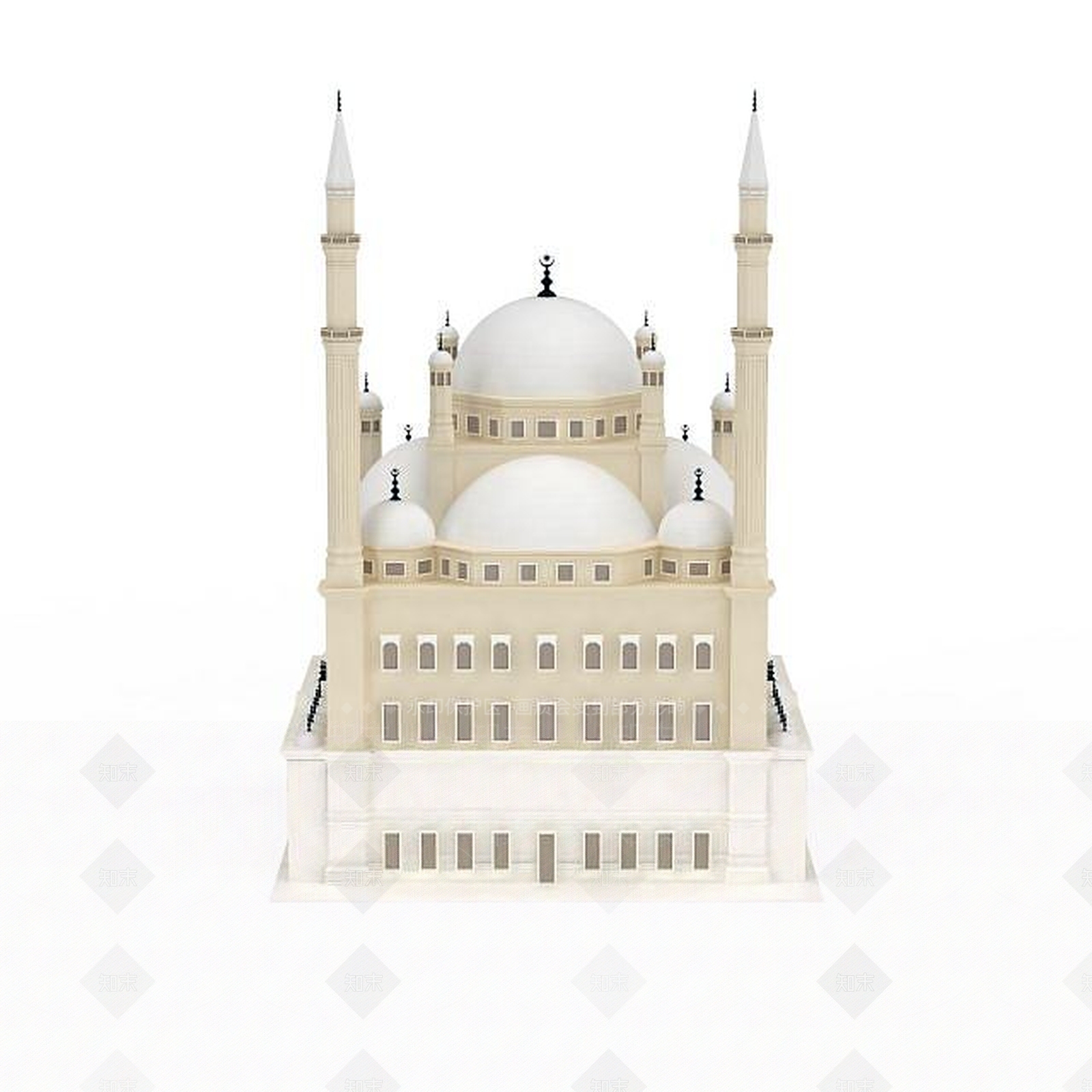 现代国外教堂建筑3D模型下载【ID:1199584164】