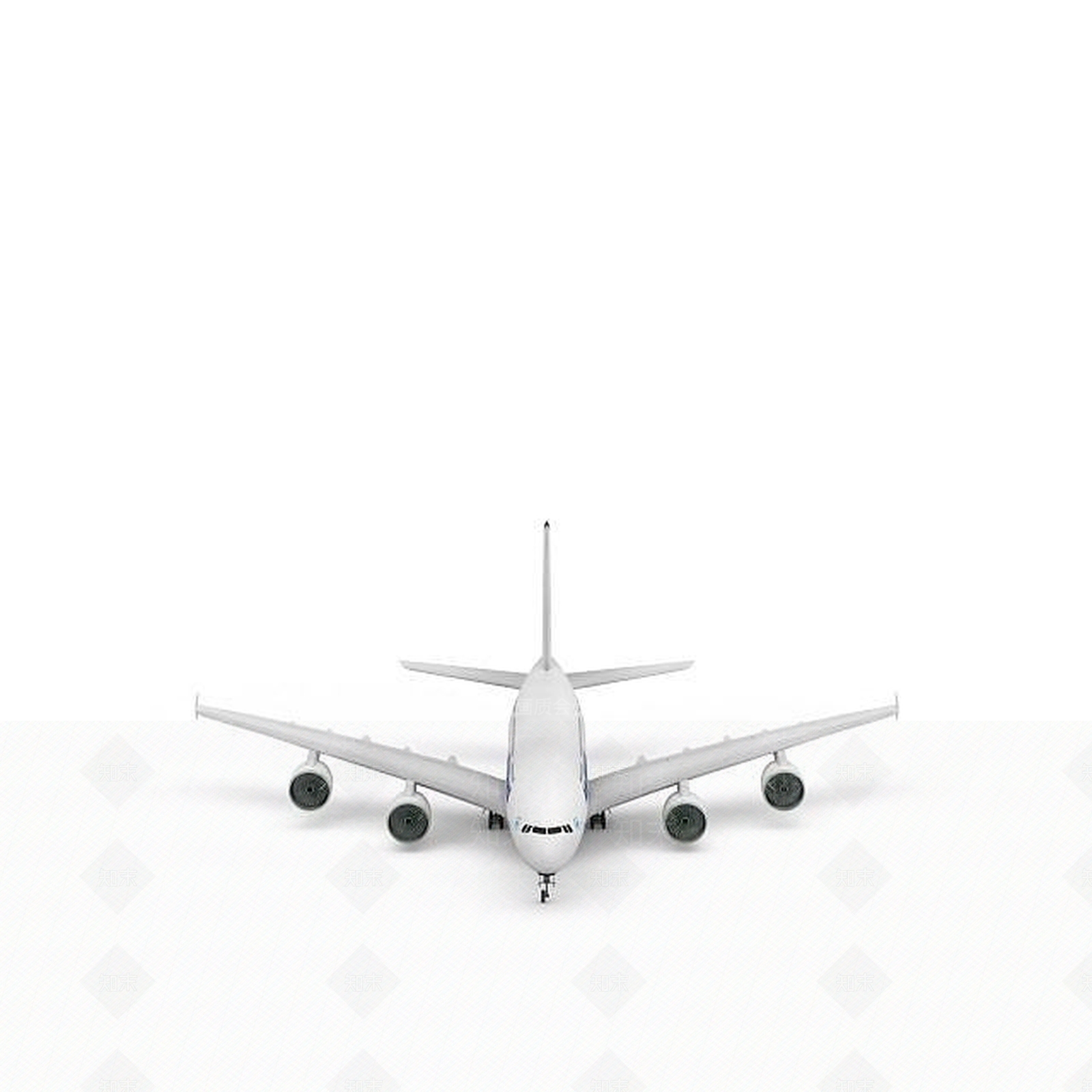 现代航空飞机客机3D模型下载【ID:1199584316】
