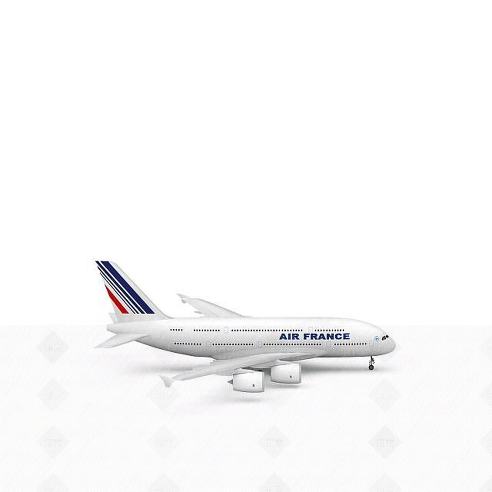 现代航空飞机客机3D模型下载【ID:1199584316】