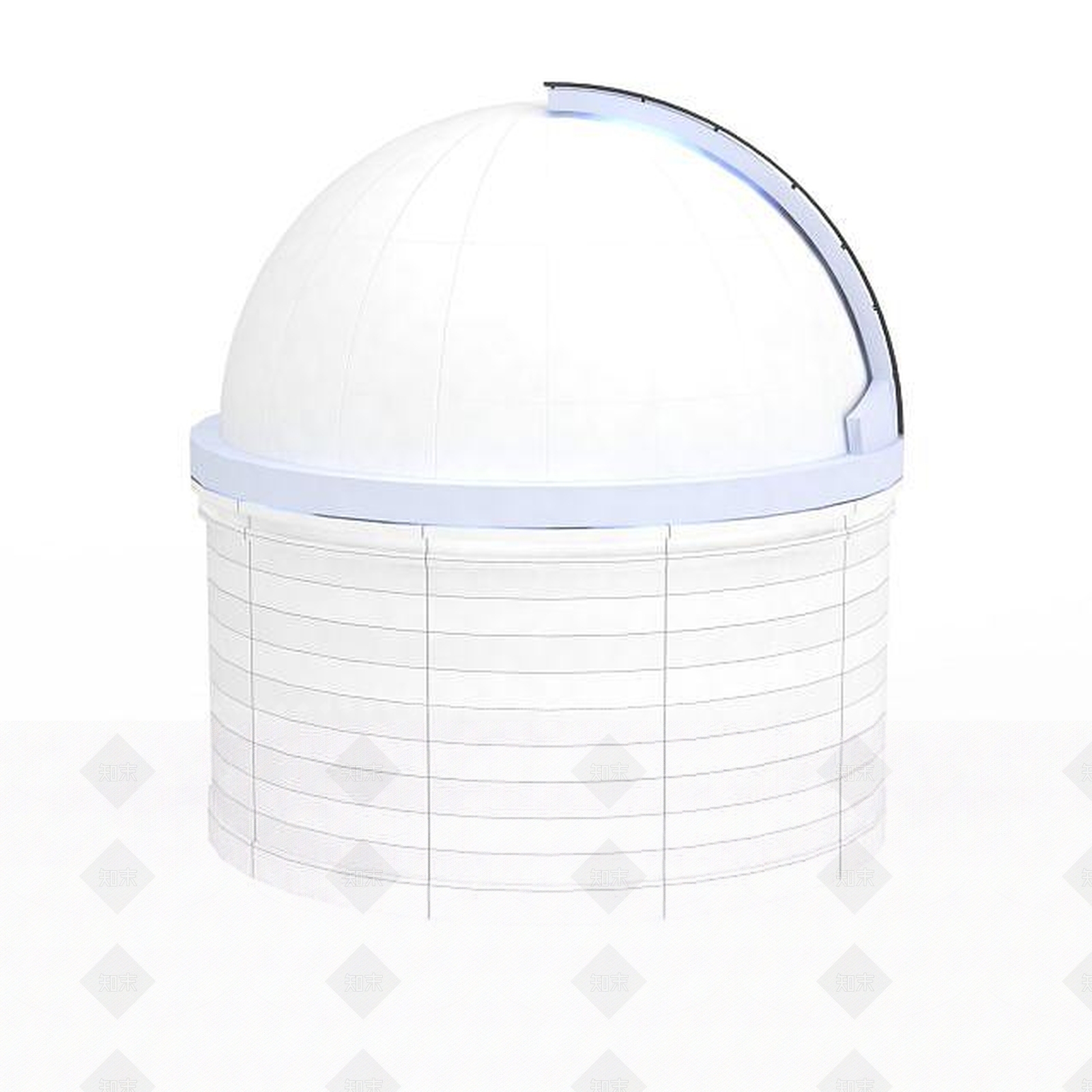 现代天文台建筑3D模型下载【ID:1199584677】