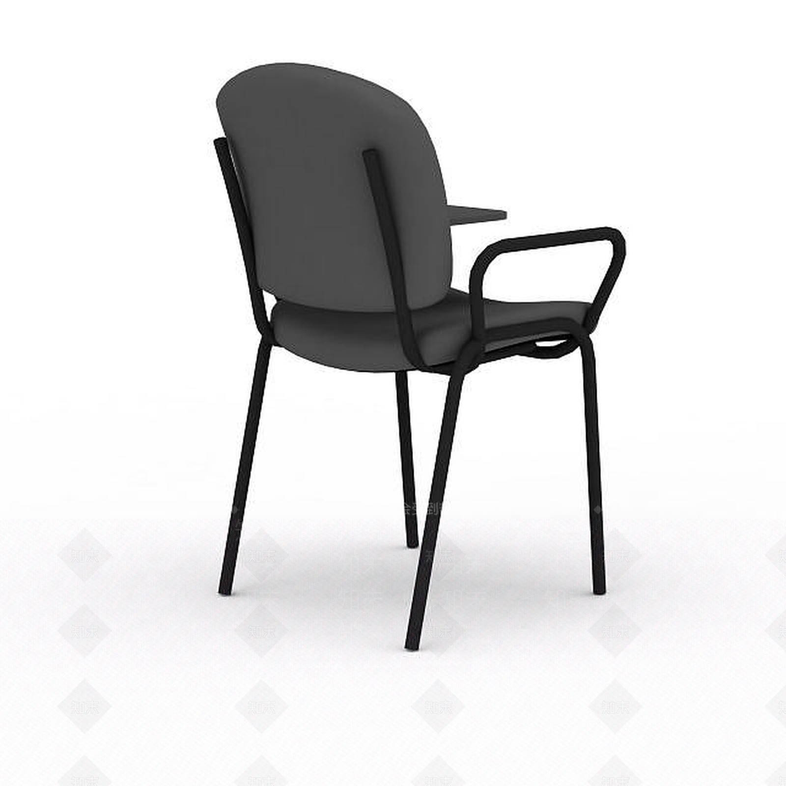 现代黑色办公椅3D模型下载【ID:1199585483】
