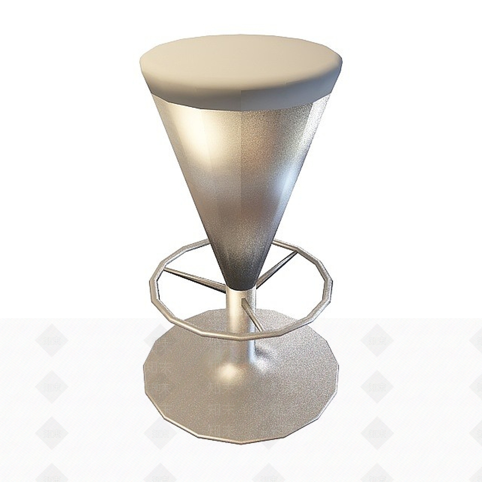 现代单色吧台凳3D模型下载【ID:1199586349】