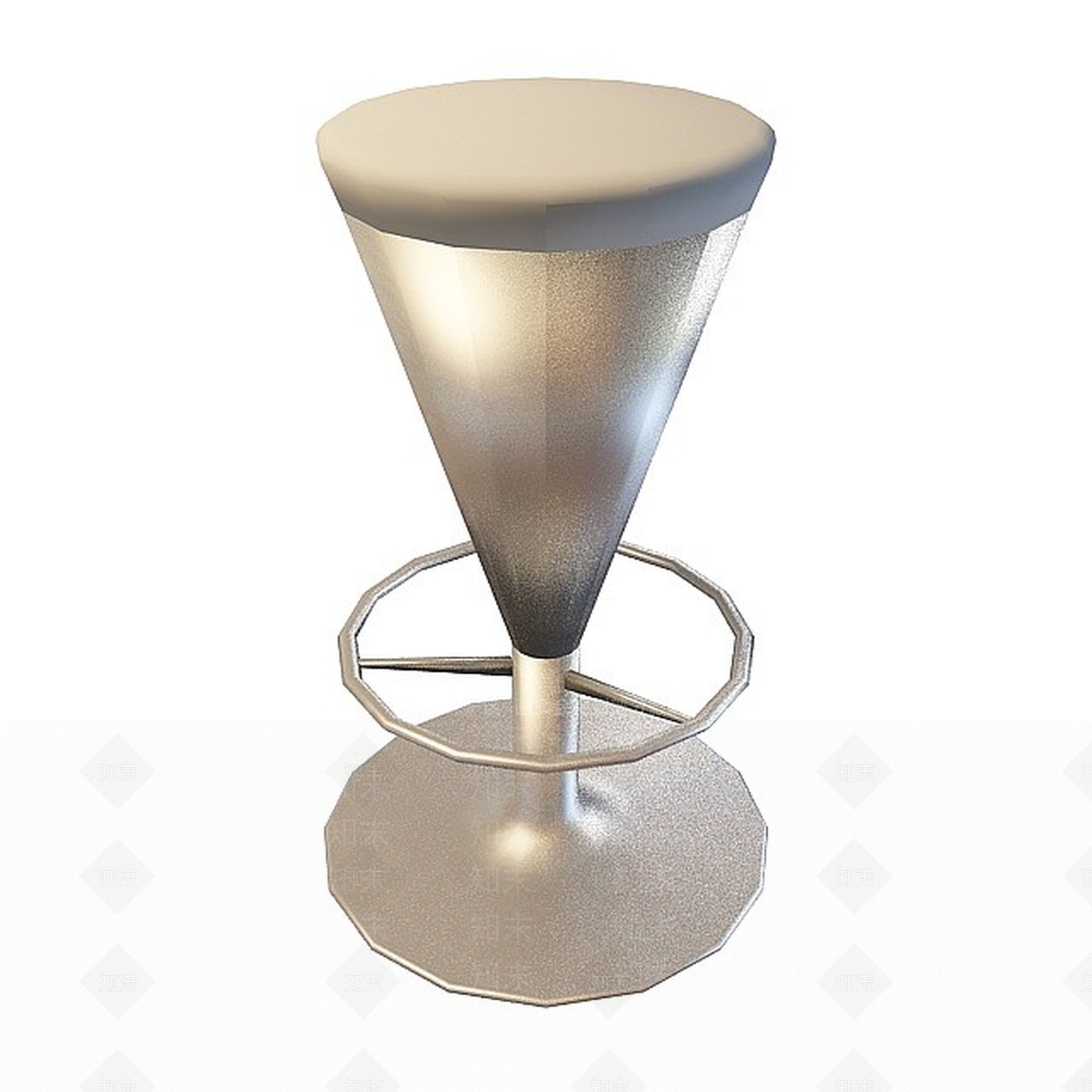 现代单色吧台凳3D模型下载【ID:1199586349】
