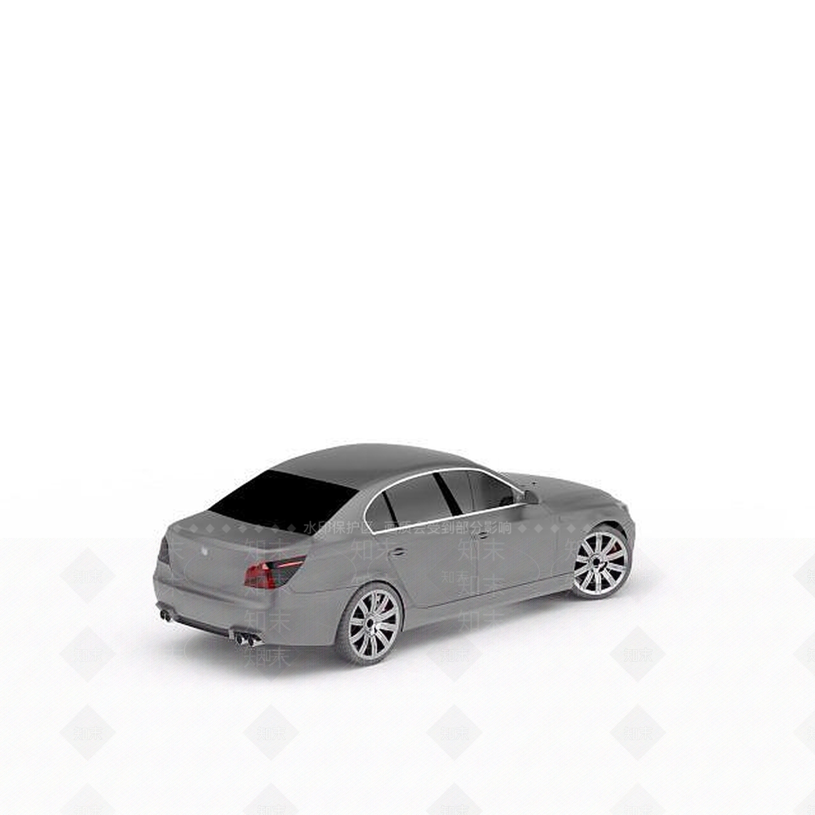 现代宝马四门三厢汽车3D模型下载【ID:1199587822】