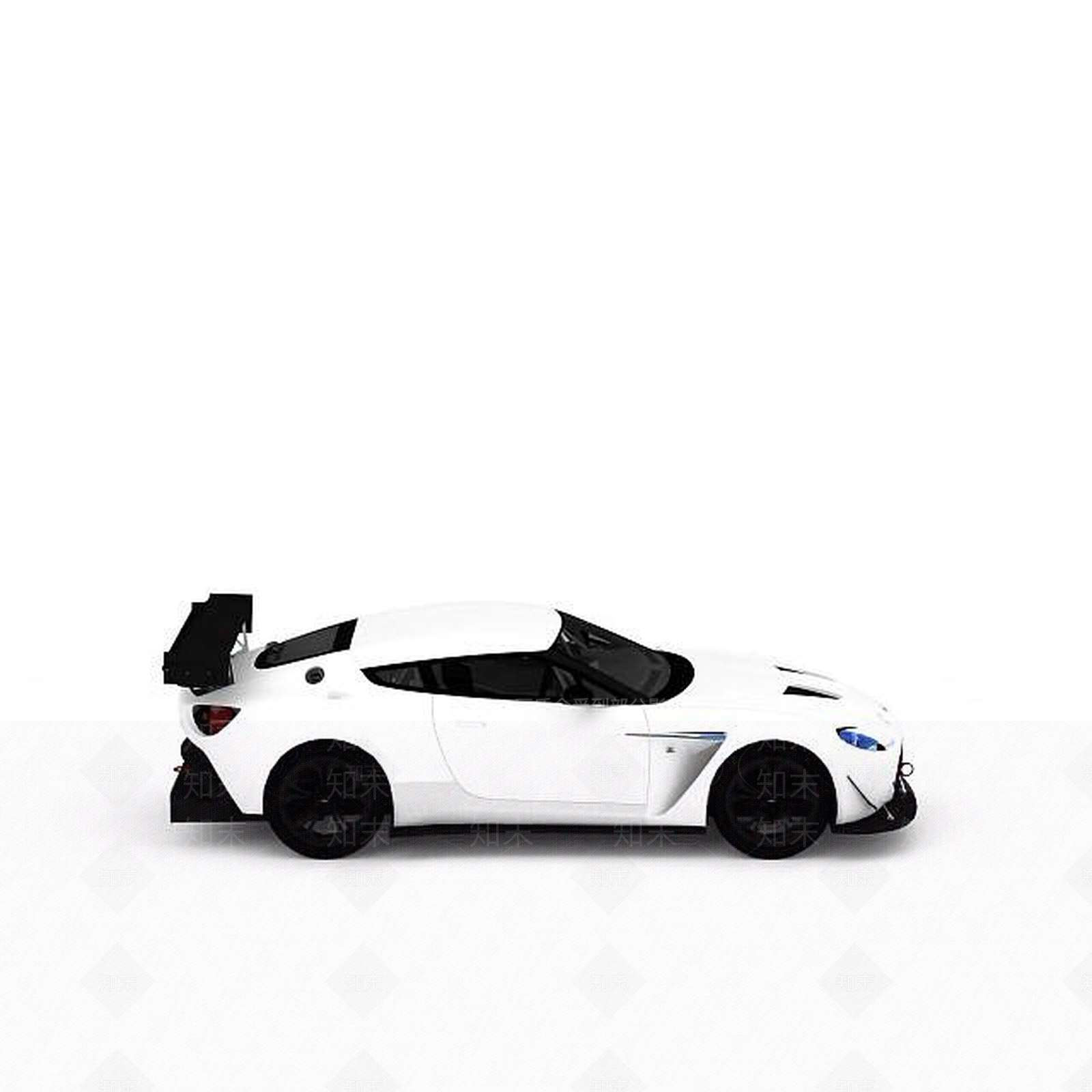 现代Aston黑白拼色小轿车3D模型下载【ID:1199784952】