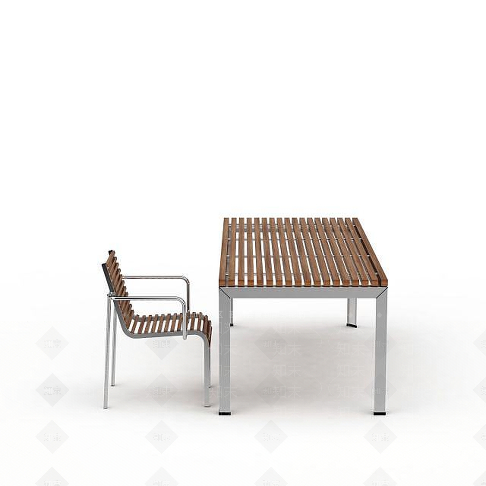 现代简约编织户外桌椅3D模型下载【ID:1199588561】
