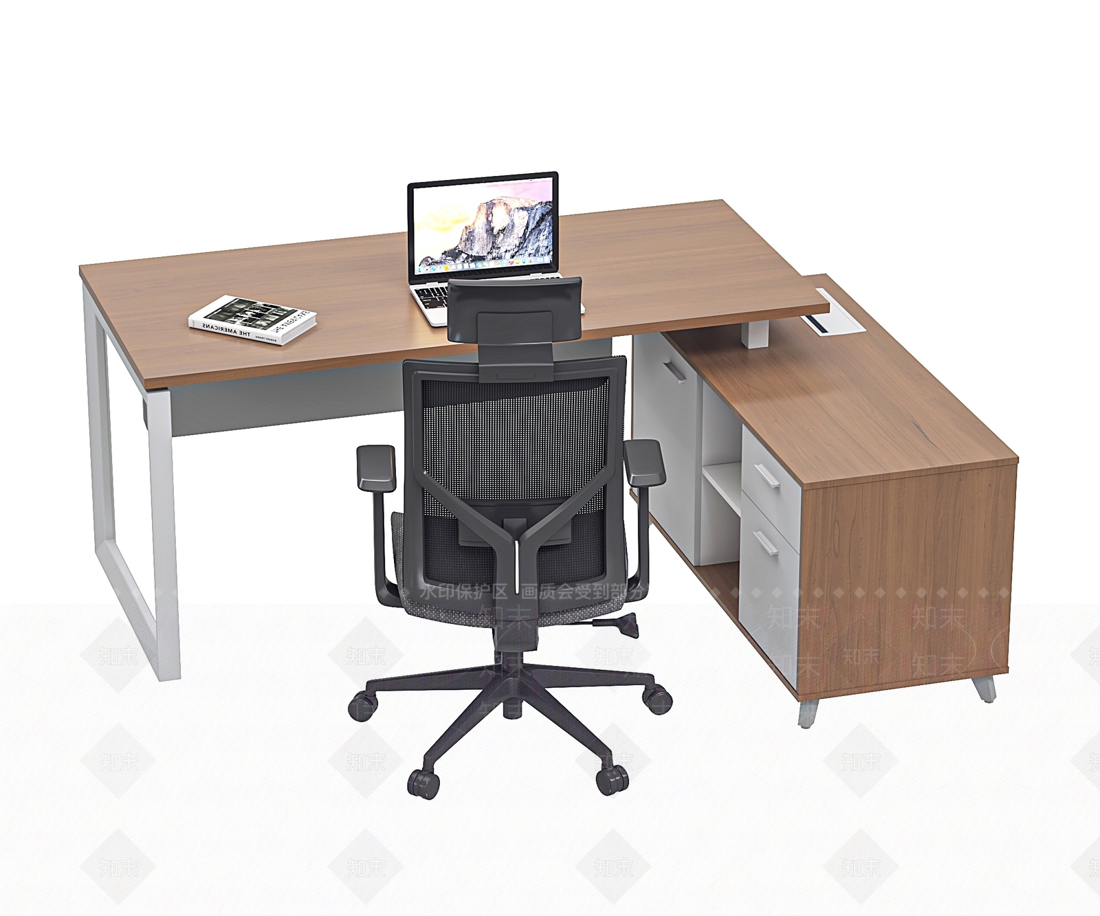现代办公桌椅SU模型下载【ID:1199590563】