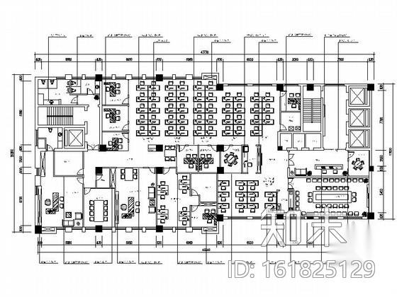 [武汉]某地产办公空间室内装修图施工图下载【ID:161825129】