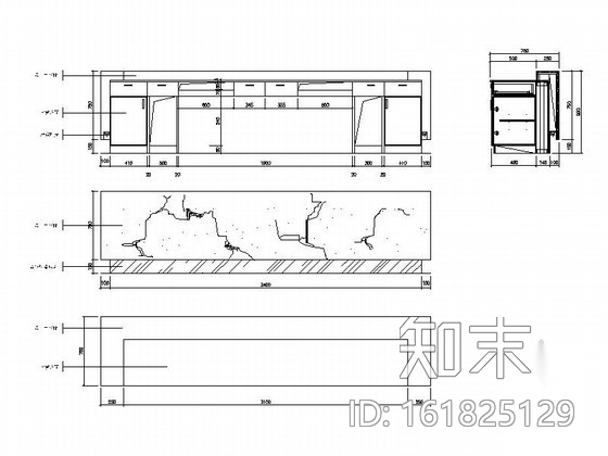 [武汉]某地产办公空间室内装修图cad施工图下载【ID:161825129】