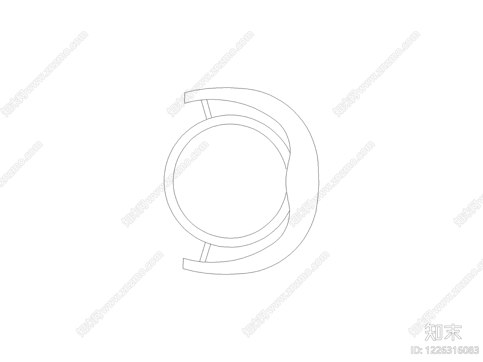 装饰线条cad施工图下载【ID:1226316083】