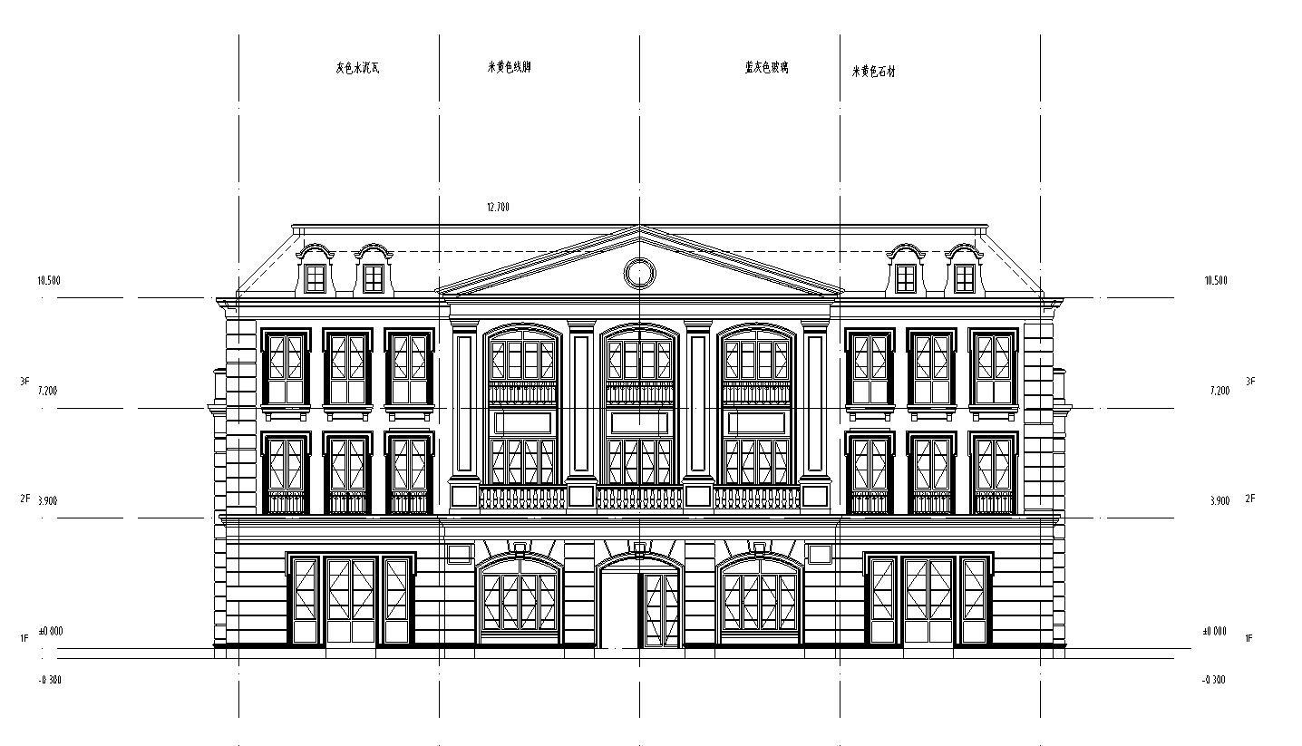 [山东]现代风格海尔企业办公楼建筑初步施工图设计（CAD...施工图下载【ID:151395135】