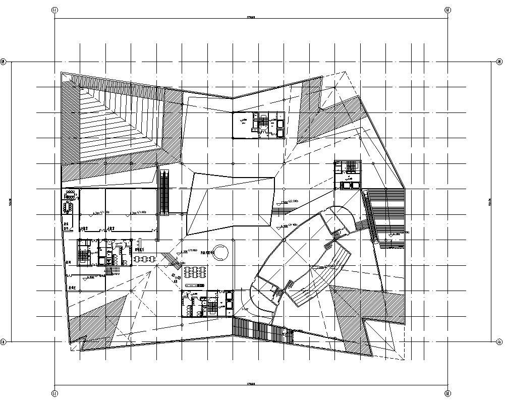 [山东]现代风格海尔企业办公楼建筑初步施工图设计（CAD...施工图下载【ID:151395135】