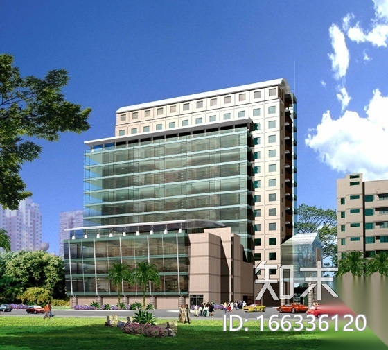 西南医院建筑楼群建筑结构施工图(主体建筑及配套用楼)cad施工图下载【ID:166336120】