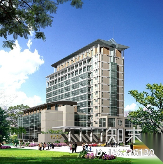 西南医院建筑楼群建筑结构施工图(主体建筑及配套用楼)cad施工图下载【ID:166336120】