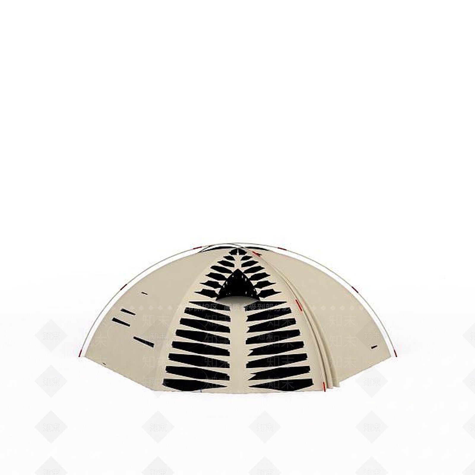 现代拼色野外露营帐篷3D模型下载【ID:1199592093】