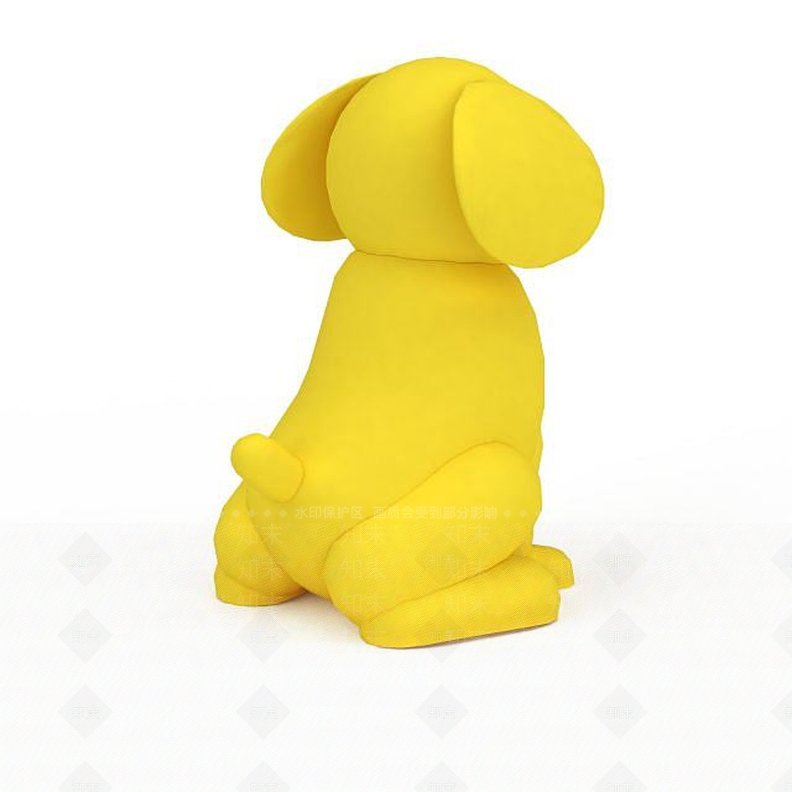 现代黄色玩具小狗3D模型下载【ID:1199592111】
