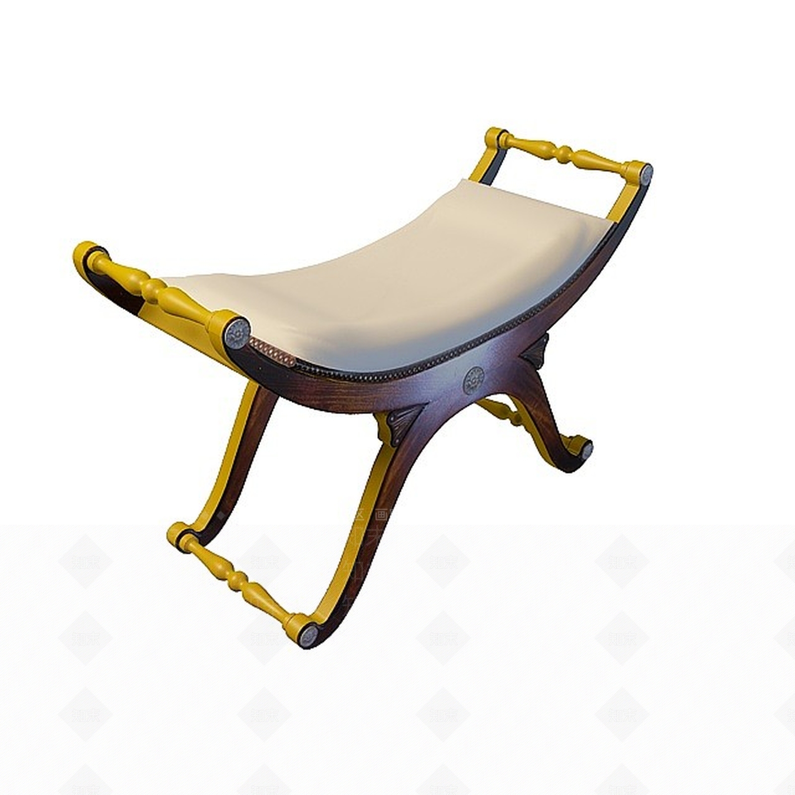 现代小床尾凳3D模型下载【ID:1199593125】