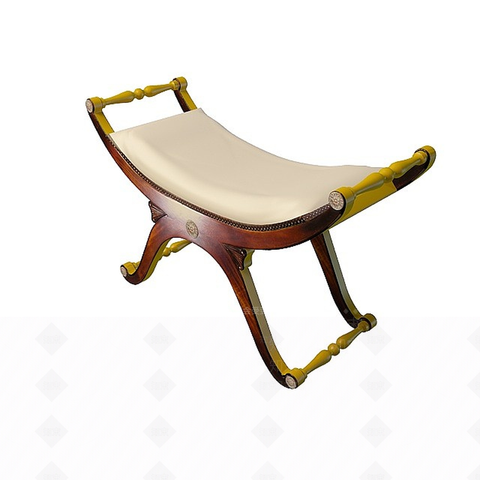 现代小床尾凳3D模型下载【ID:1199593125】