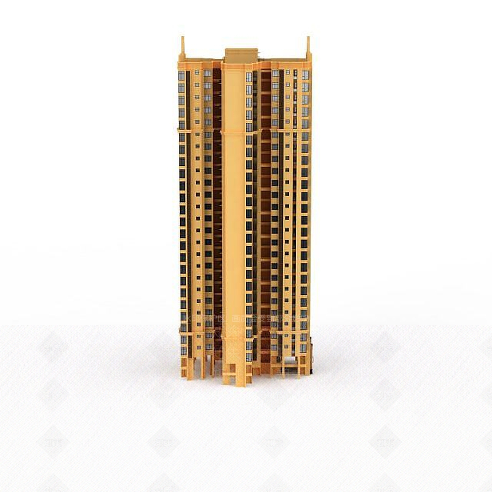 现代高层建筑楼宇3D模型下载【ID:1199594431】
