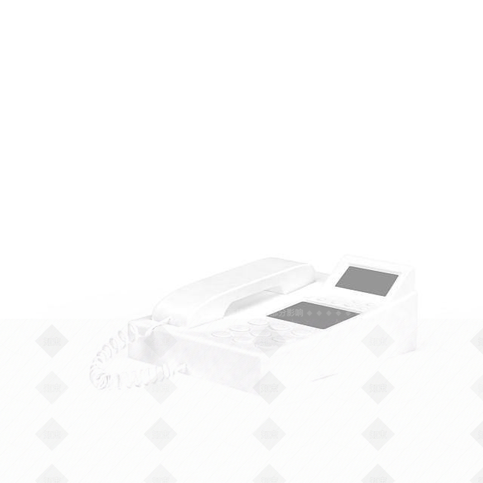 现代白色电话座机3D模型下载【ID:1199594679】