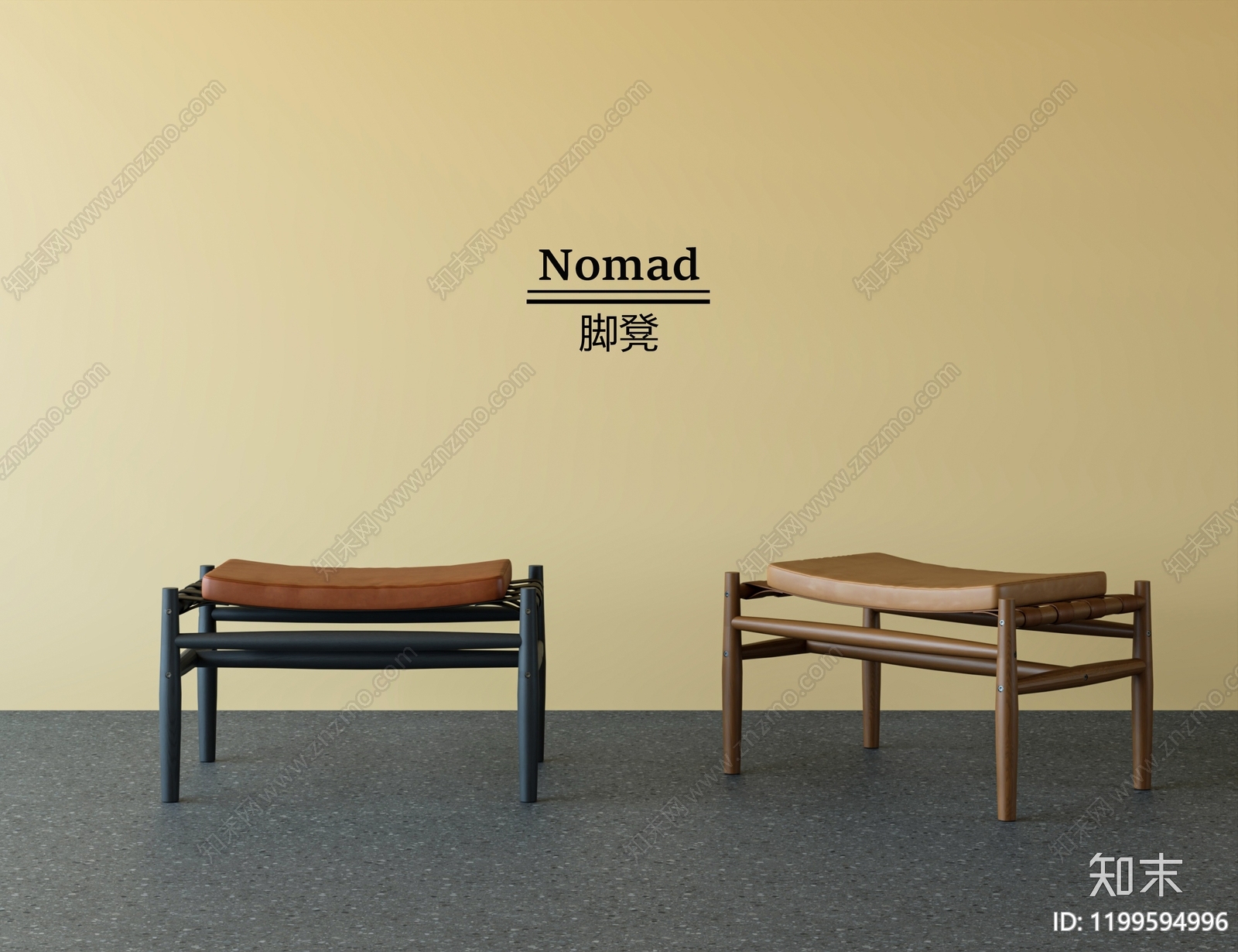 中古原木沙发凳SU模型下载【ID:1199594996】