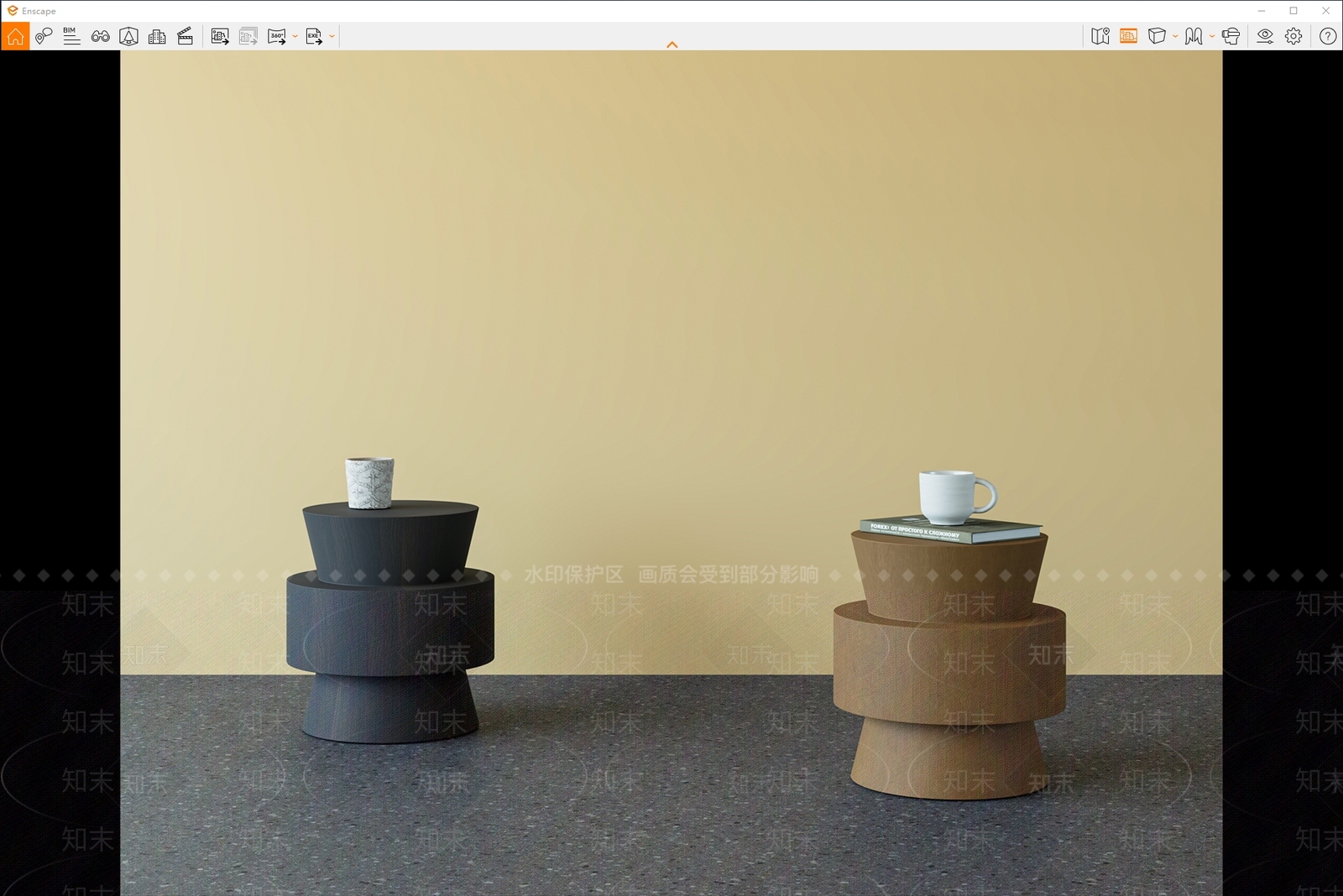 中古原木边几SU模型下载【ID:1199595175】