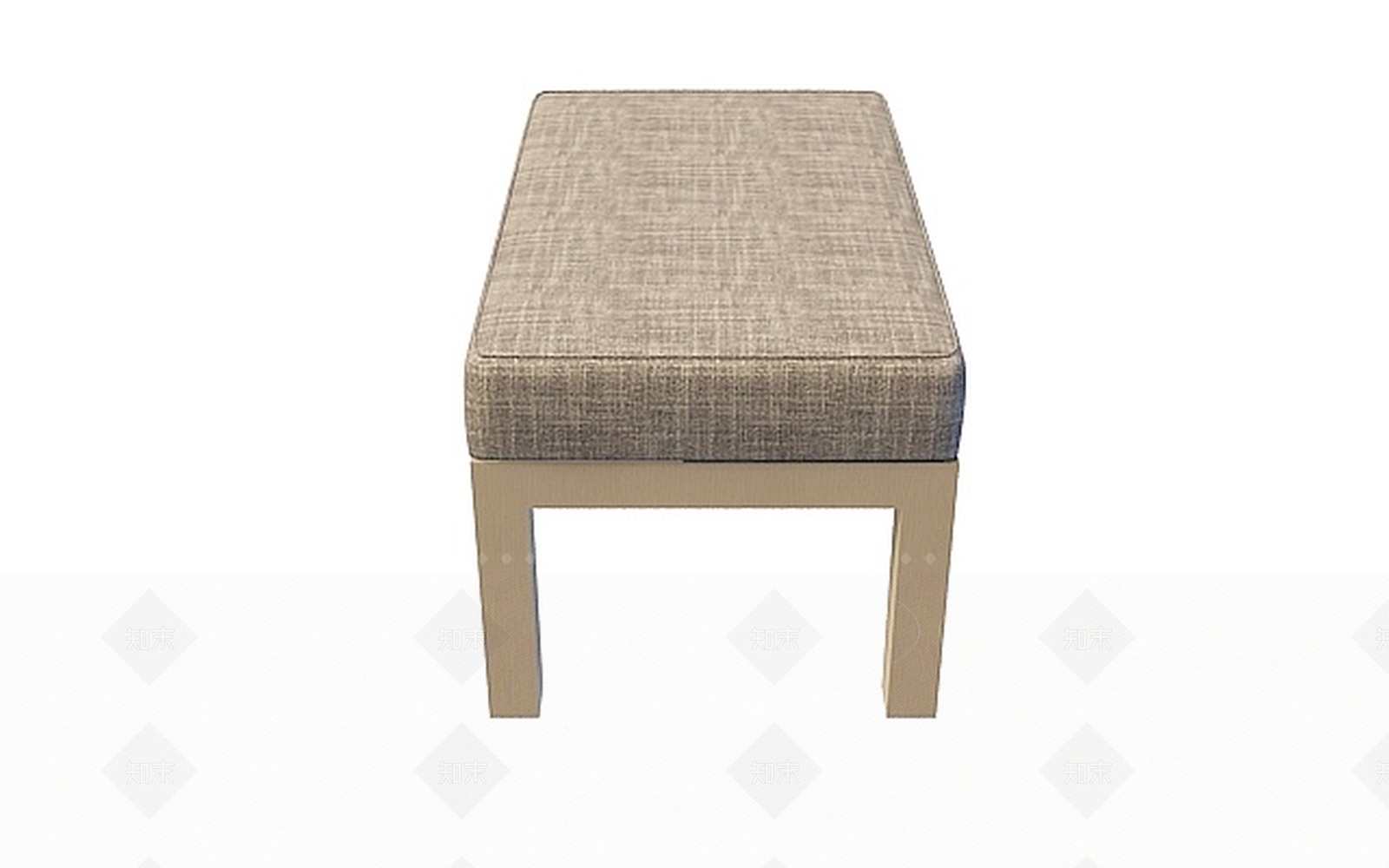 现代布艺小凳3D模型下载【ID:1199595289】