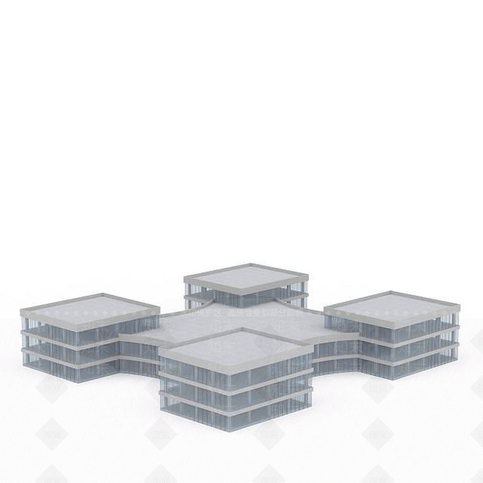 现代商业大楼3D模型下载【ID:1199595713】