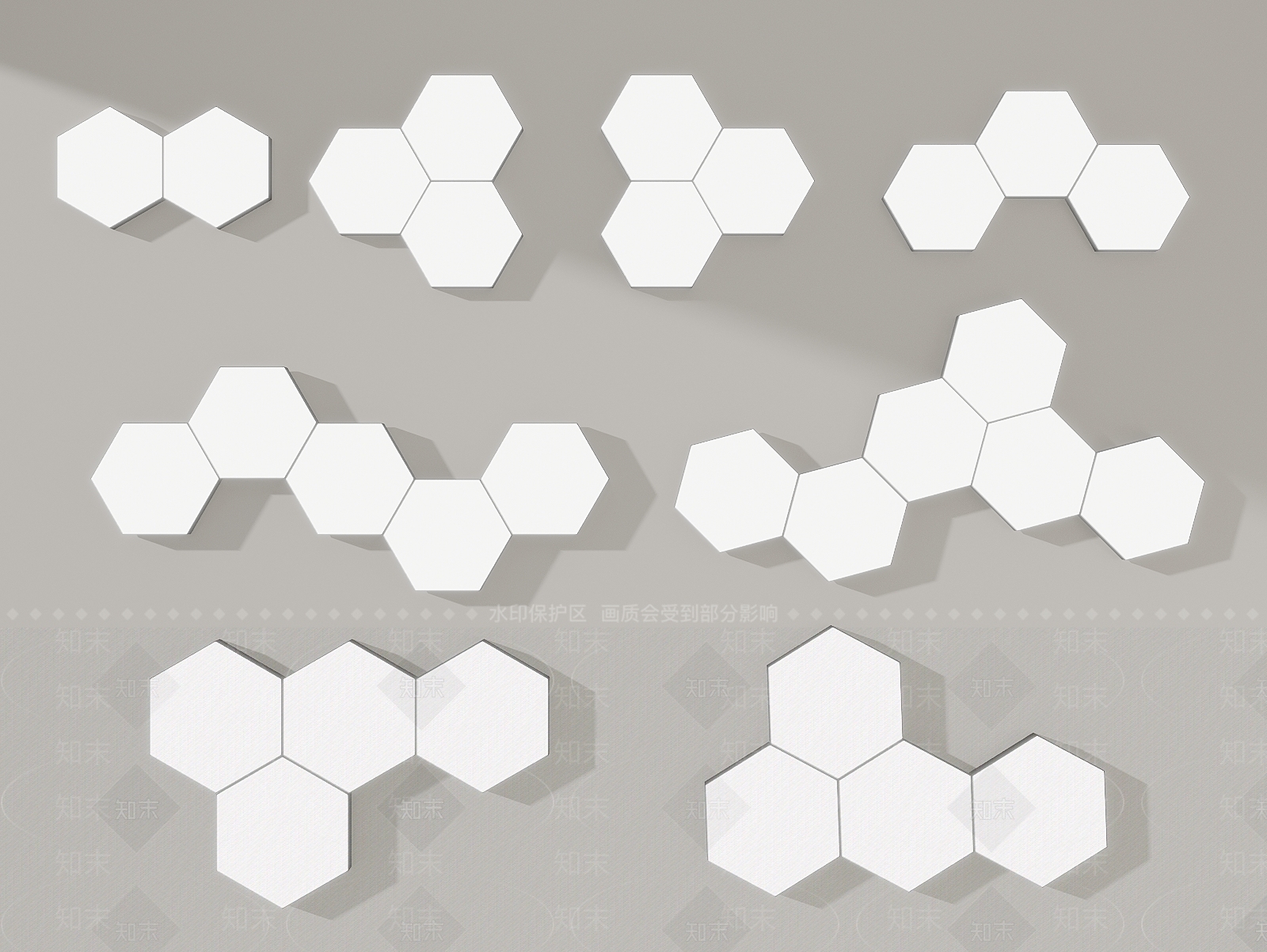 现代吸顶灯SU模型下载【ID:1199596321】