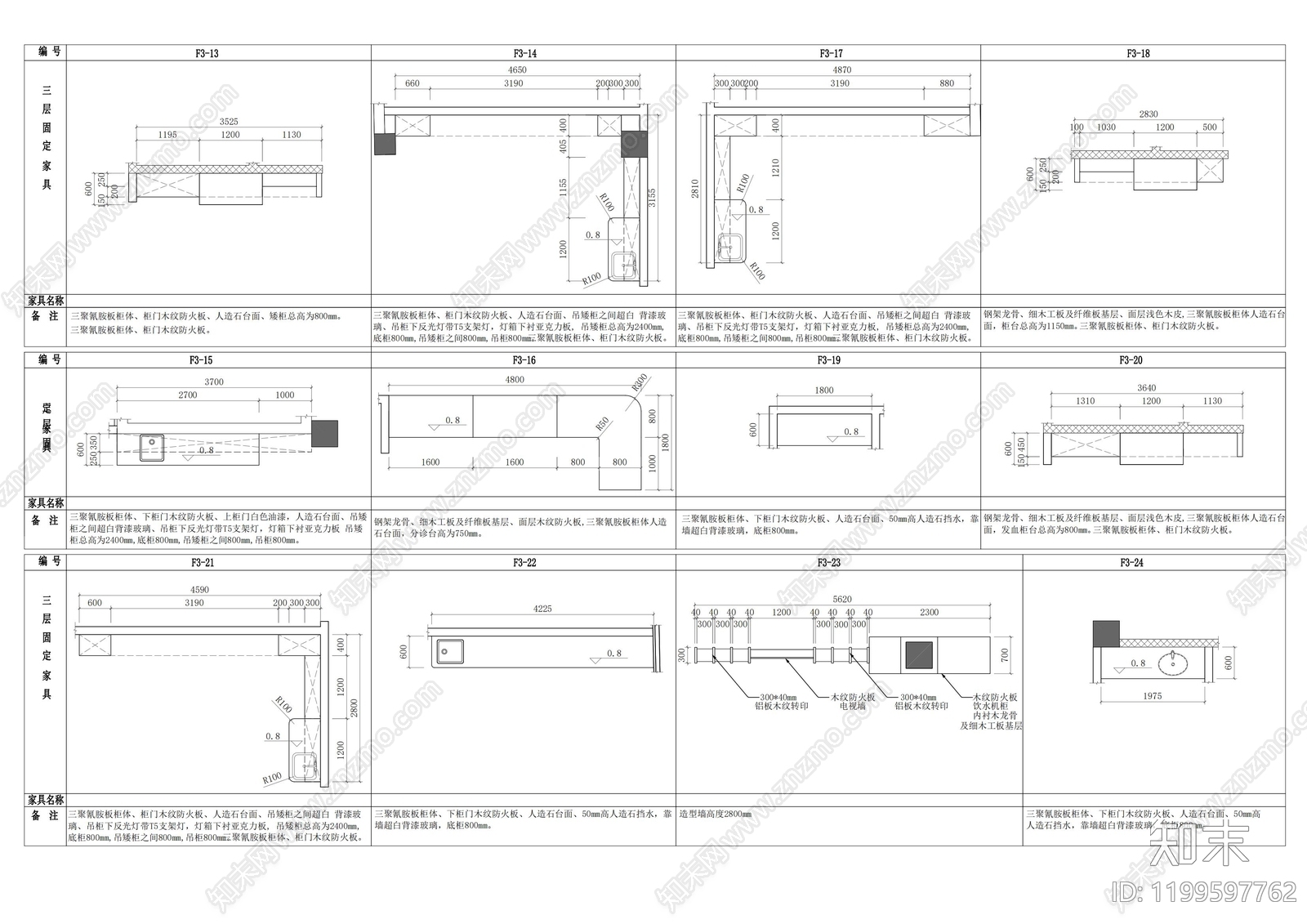 办公家具图库cad施工图下载【ID:1199597762】