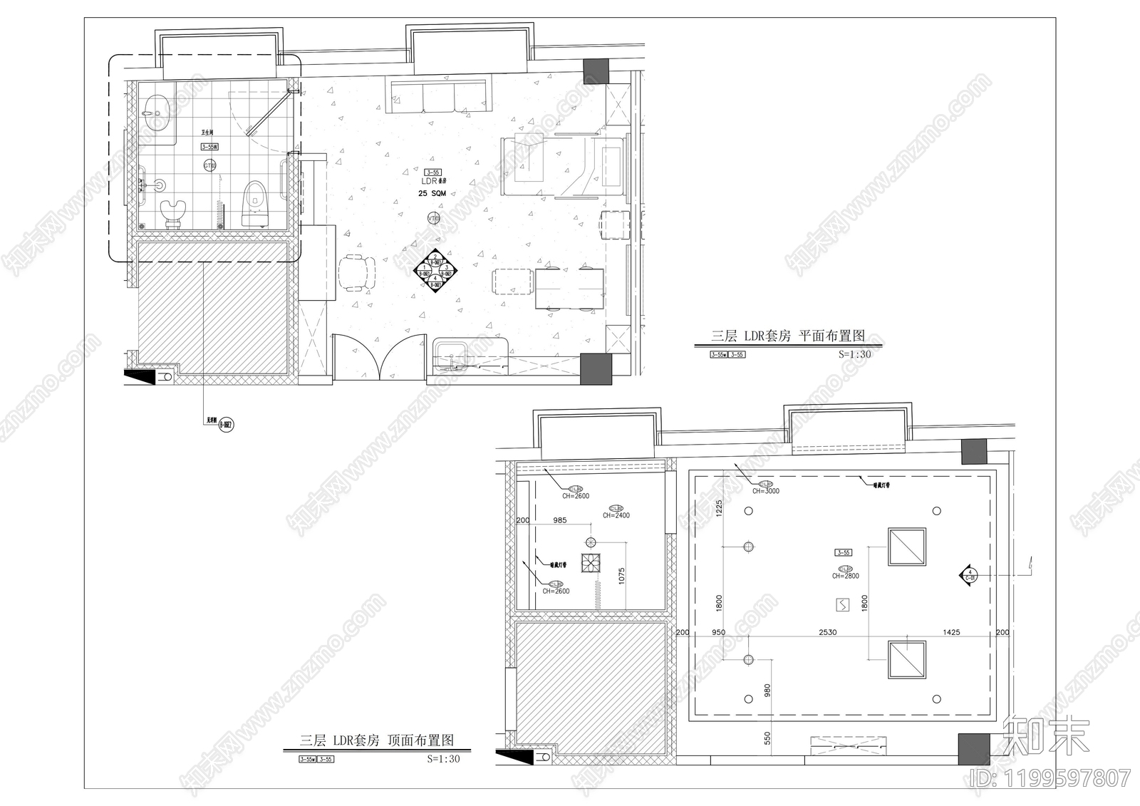 现代医院cad施工图下载【ID:1199597807】