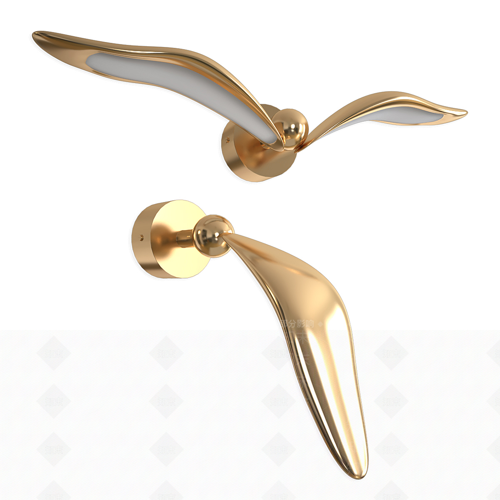 现代轻奢壁灯3D模型下载【ID:1199599900】