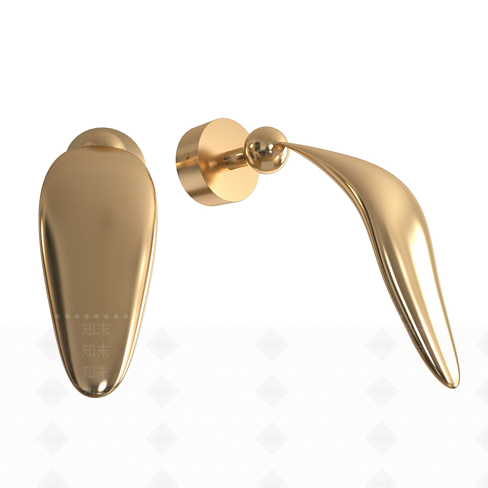 现代轻奢壁灯3D模型下载【ID:1199599900】