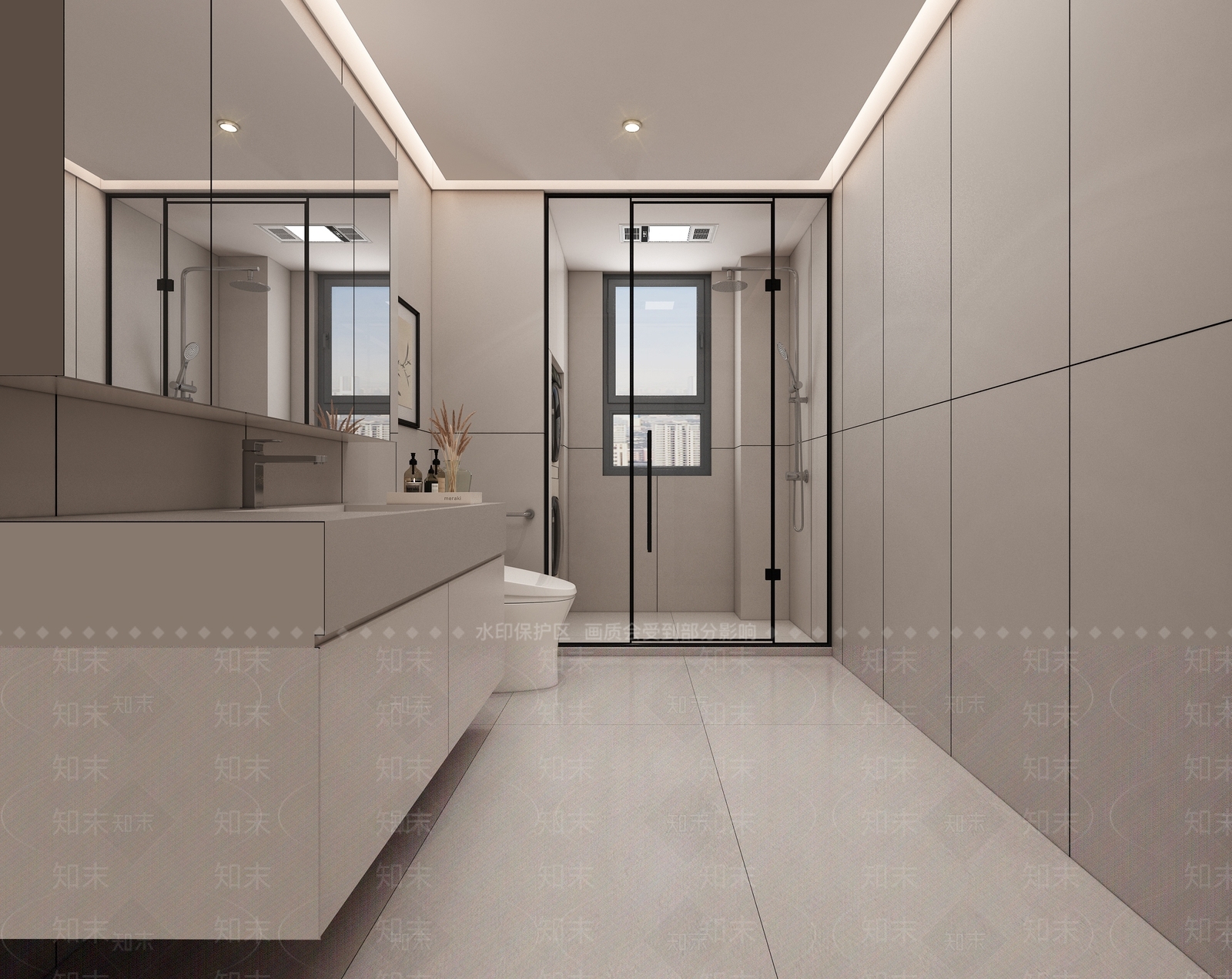 现代简约卫生间3D模型下载【ID:1199599958】