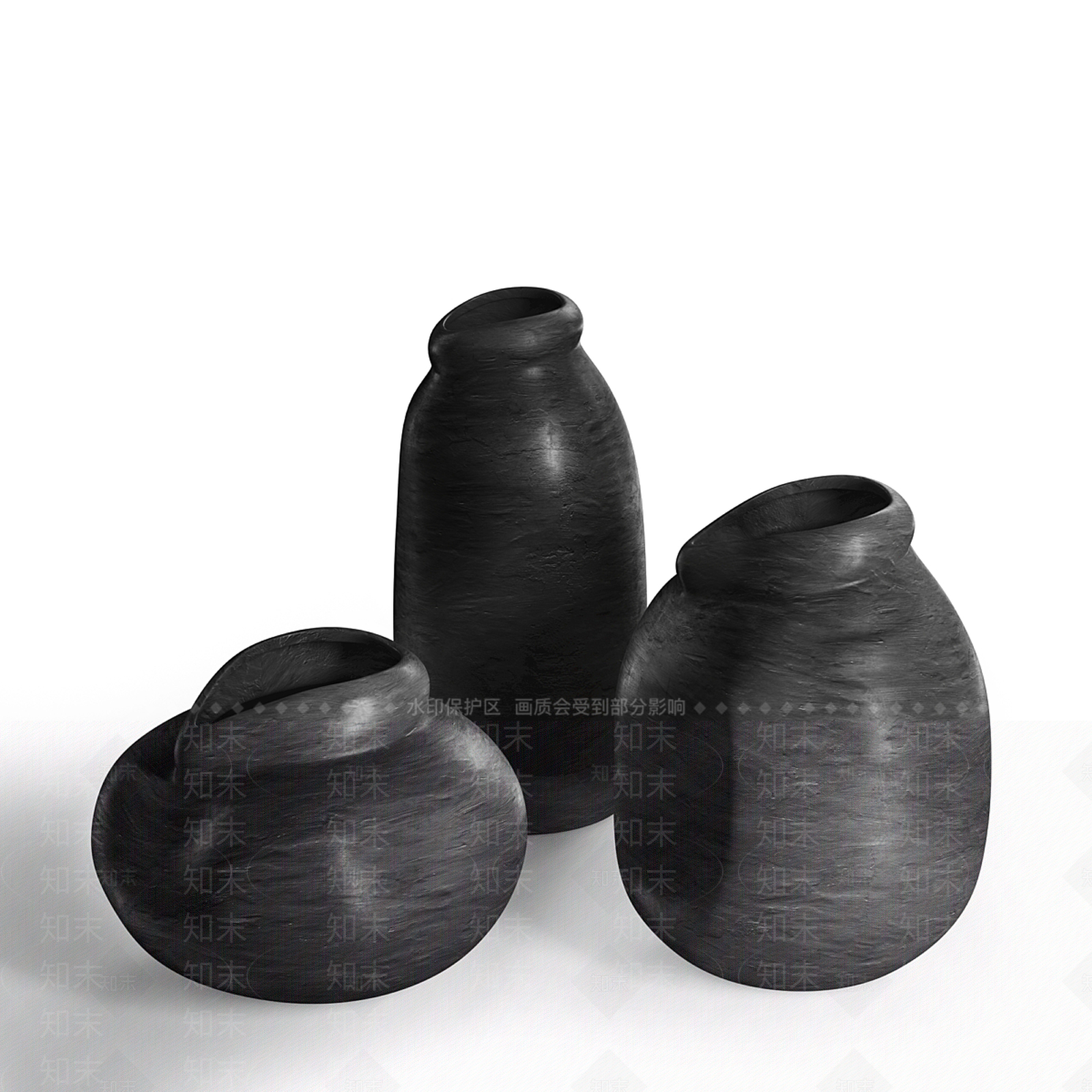 新中式侘寂罐子3D模型下载【ID:1199600177】