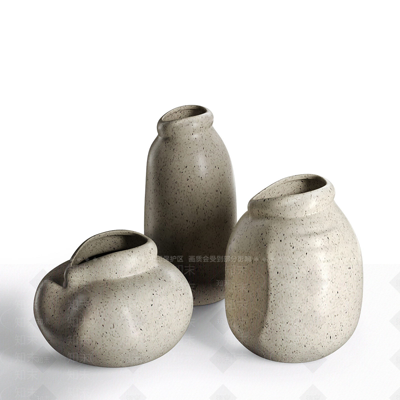 新中式侘寂罐子3D模型下载【ID:1199600177】