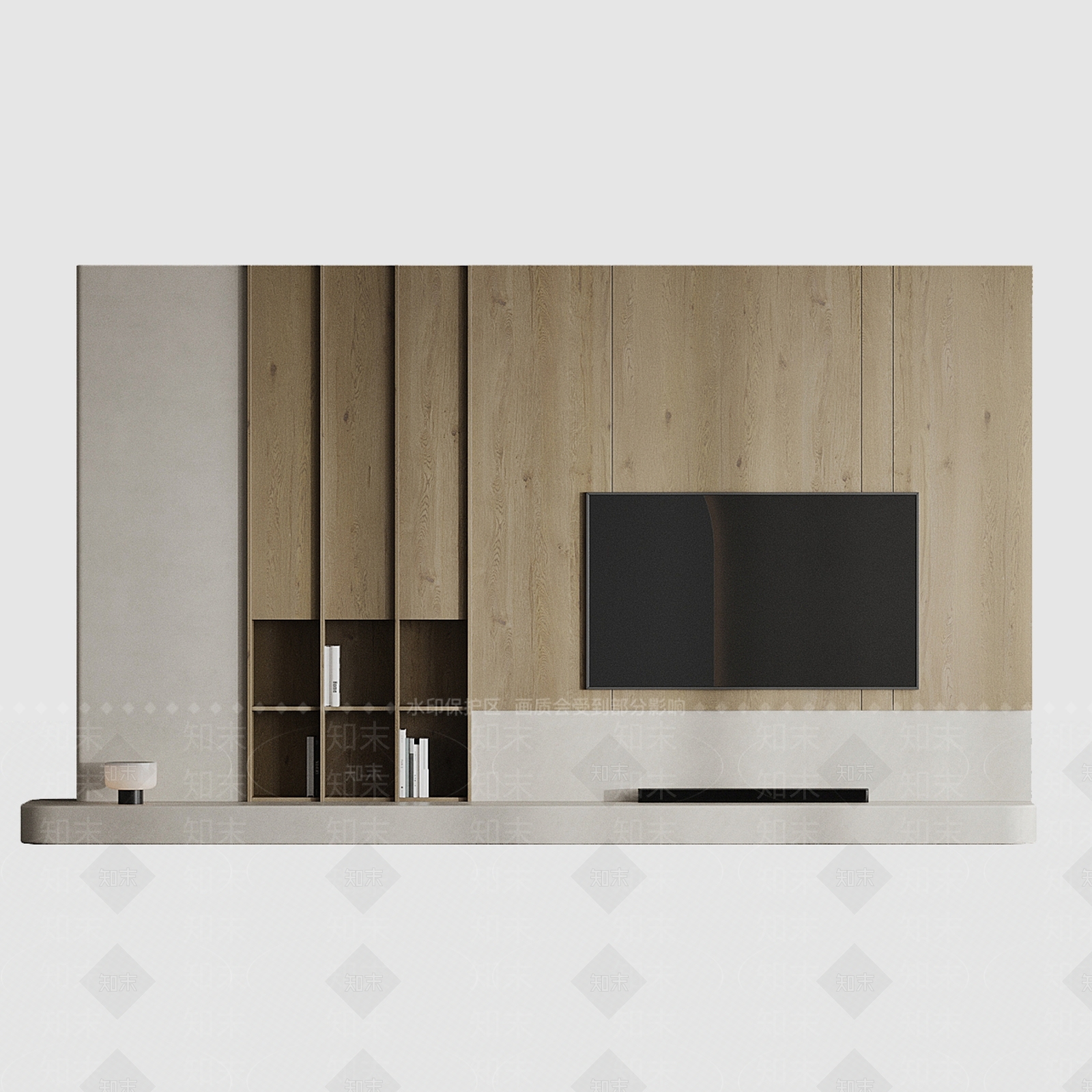 现代意式电视背景墙3D模型下载【ID:1199600289】