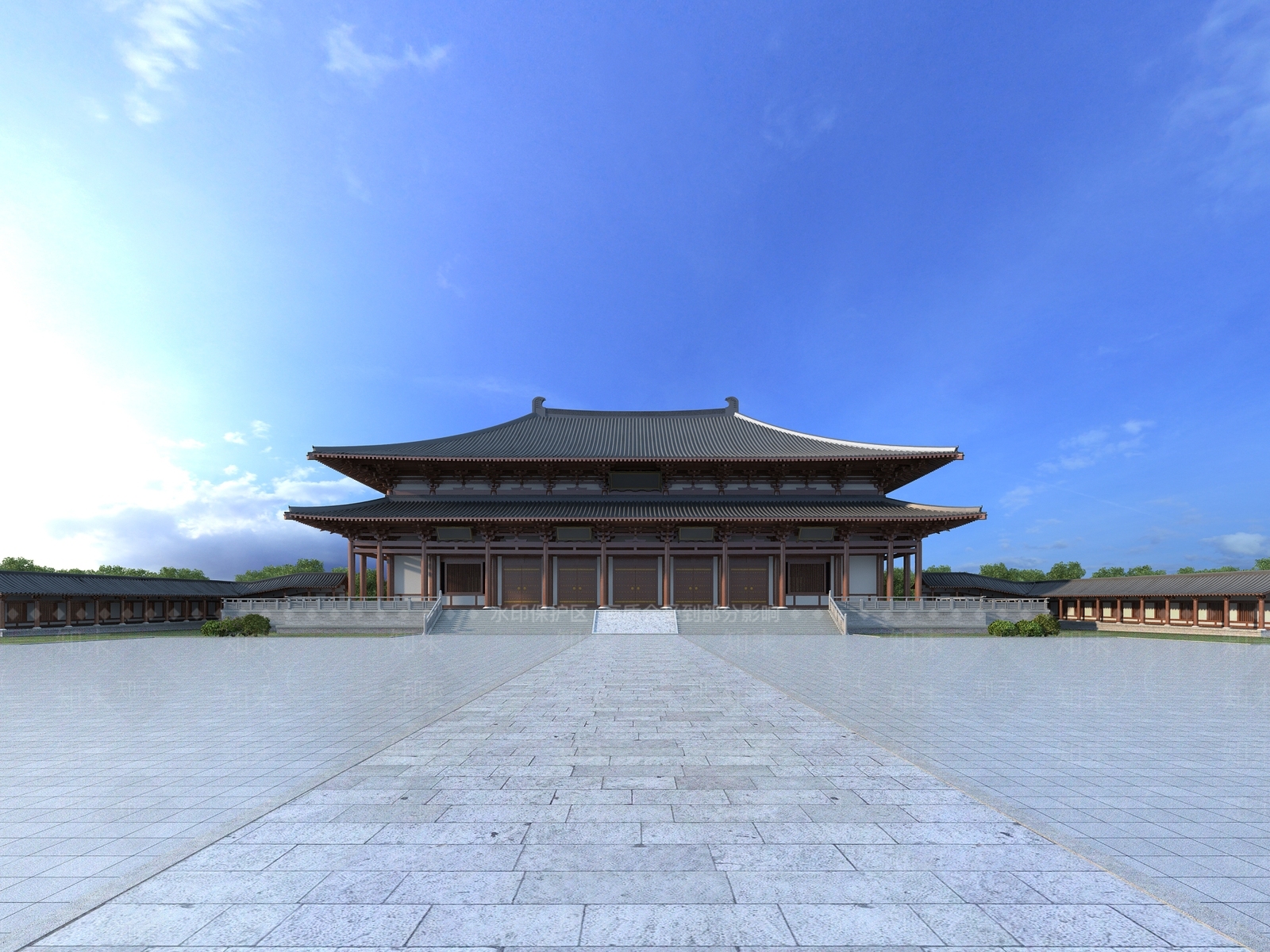 中古复古古建3D模型下载【ID:1199602232】