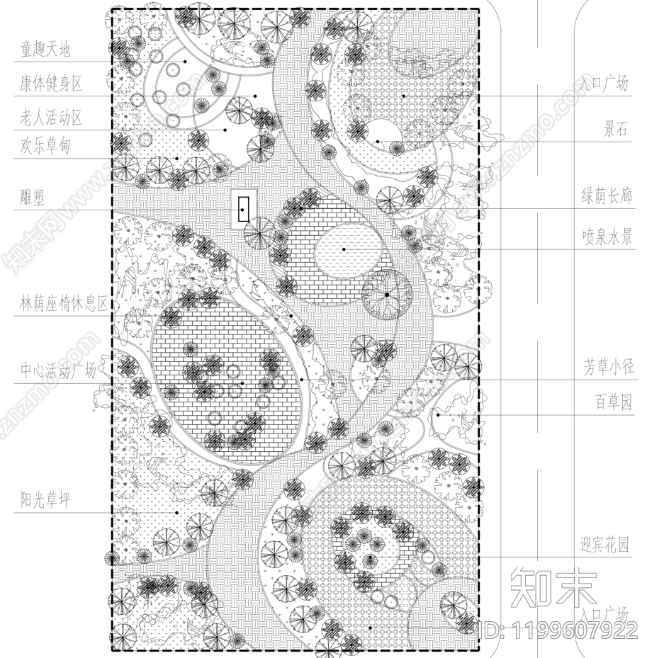 口袋公园施工图下载【ID:1199607922】
