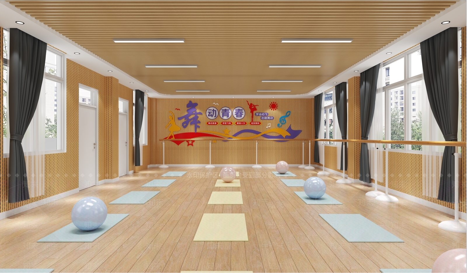 现代教室3D模型下载【ID:1199612527】
