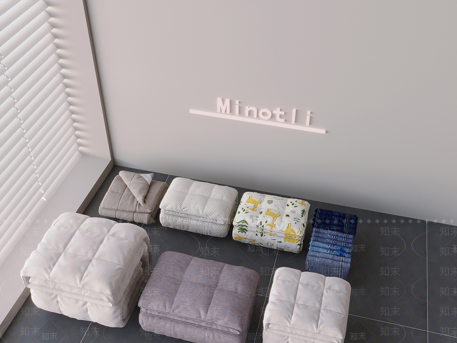 现代床品3D模型下载【ID:1199614672】