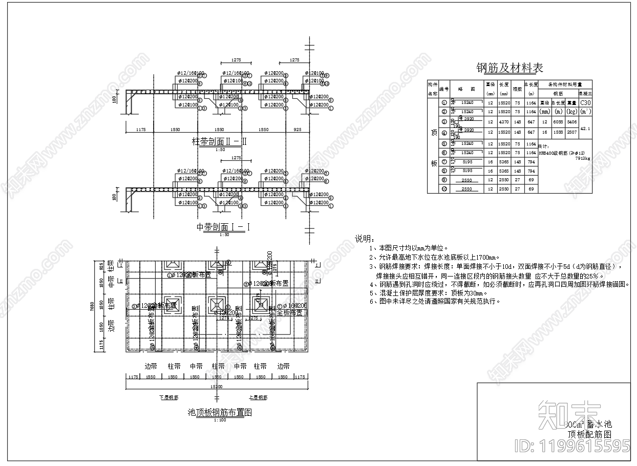 给排水节点详图cad施工图下载【ID:1199615595】