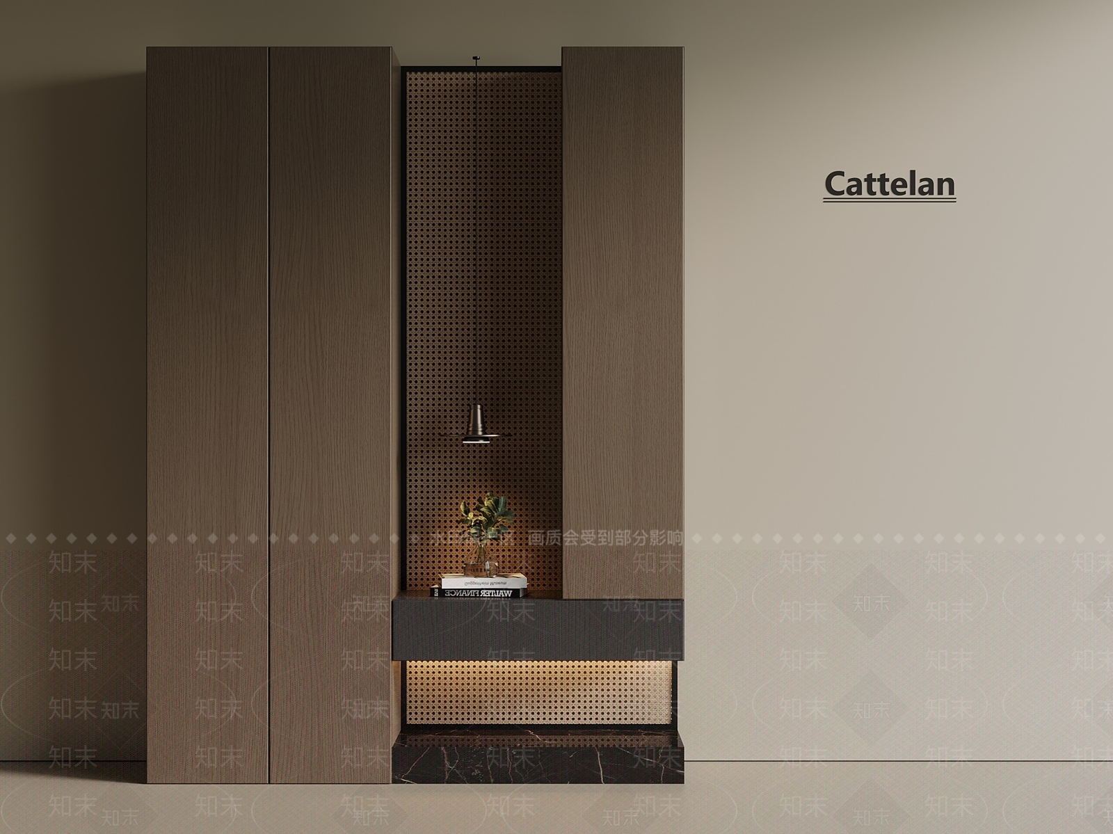 意式轻奢鞋柜3D模型下载【ID:1199621620】