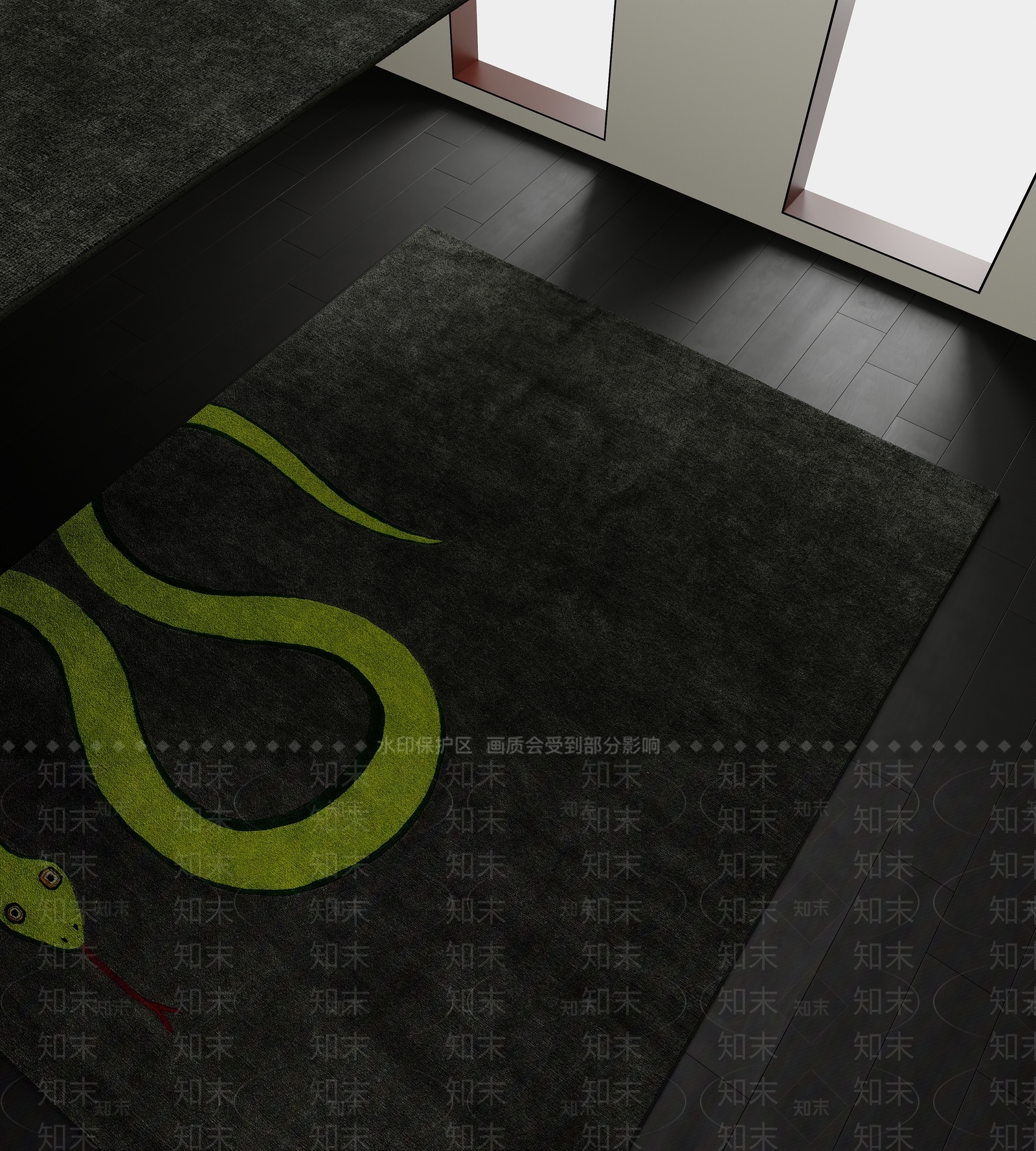 现代奶油地毯3D模型下载【ID:1199626931】